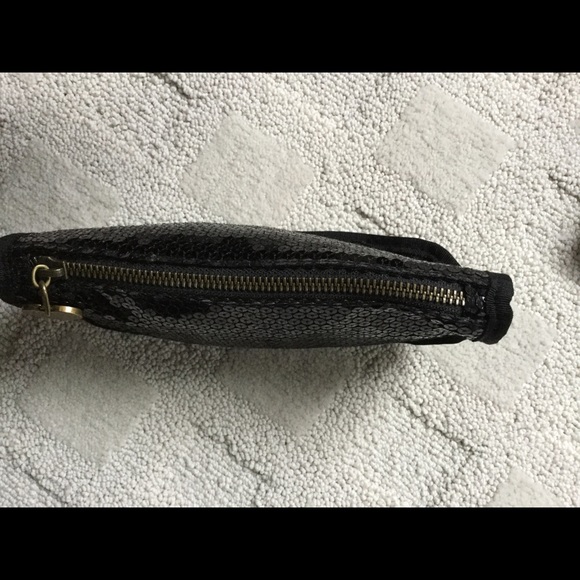 Gap sequin small zippered makeup bag/clutch - Picture 2 of 3